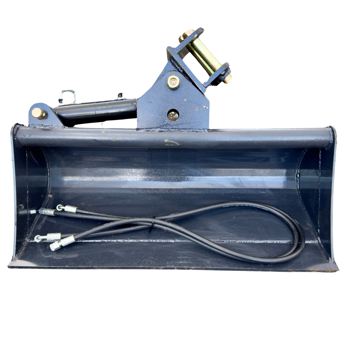 Mini Excavator Tilting Mud Bucket - 45 degree hydraulic tilt