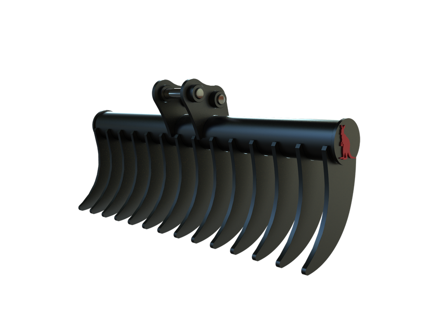Roo Attachments 1000mm stick rake for 1.5t-1.8t mini excavators