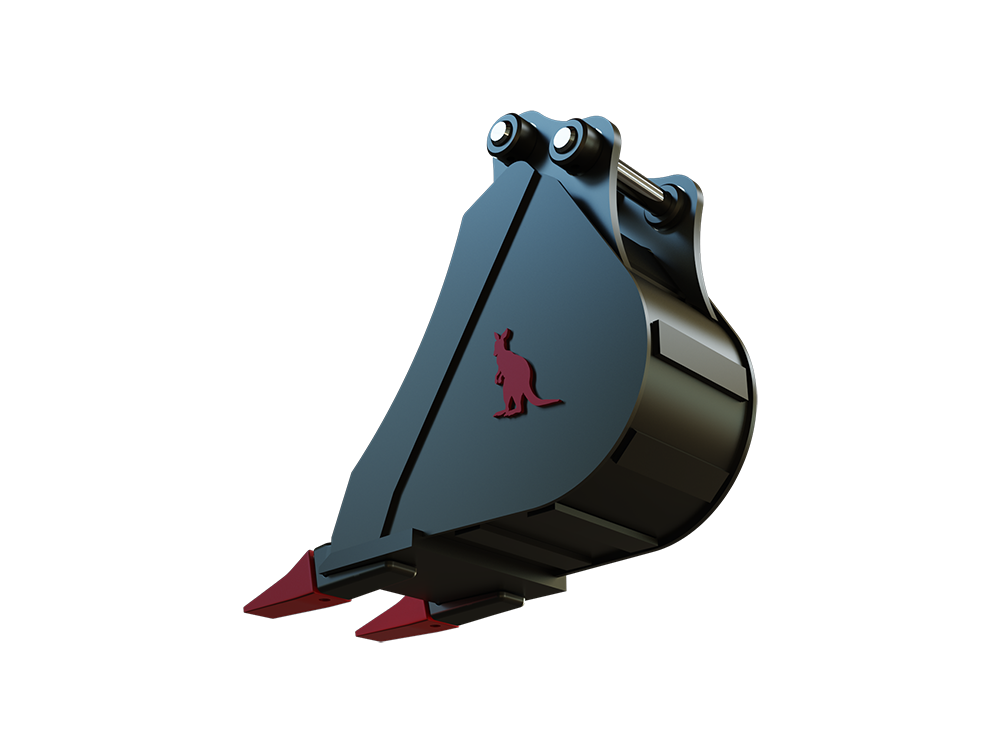 Roo Attachments 200mm trenching bucket for 0.8t-1.0t mini excavators, additional view