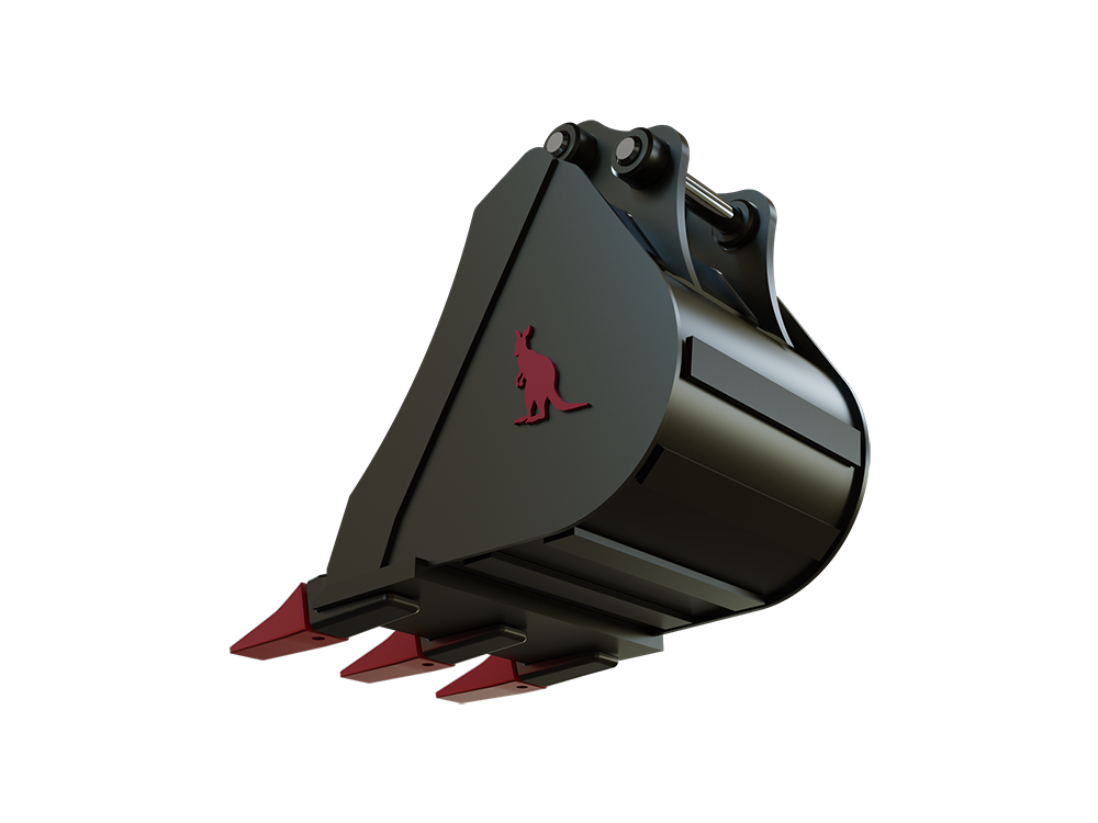 Roo Attachments 300mm general-purpose digging bucket for 0.8t-1.0t mini excavators, additional view