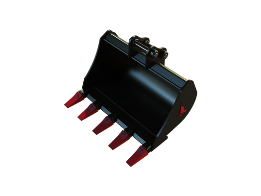 Roo Attachments 600mm general-purpose digging bucket for 0.8t-1.0t mini excavators, additional view