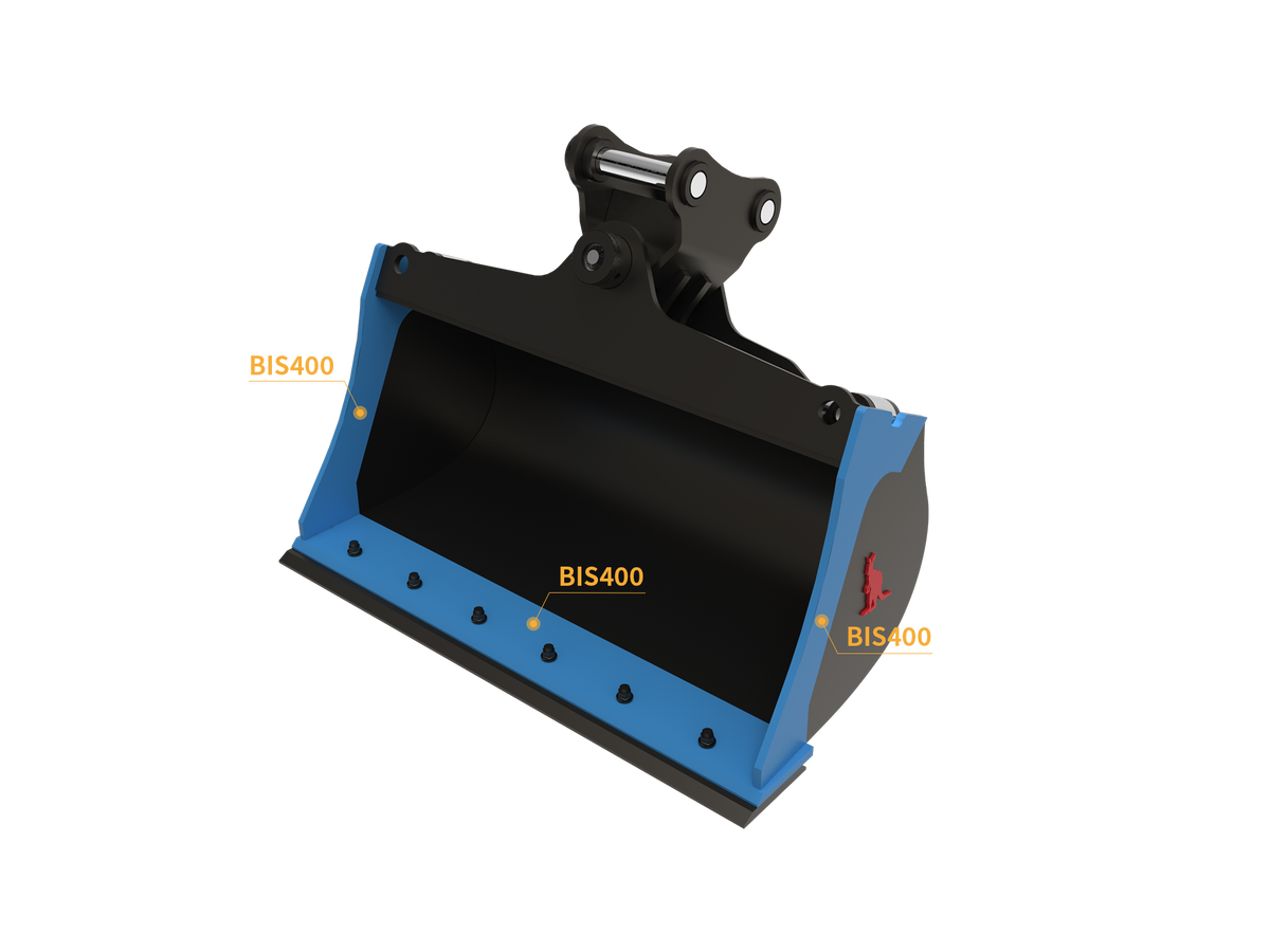Roo Attachments 1000mm hydraulic tilting mud bucket for 2.0t-2.7t mini excavators, additional view