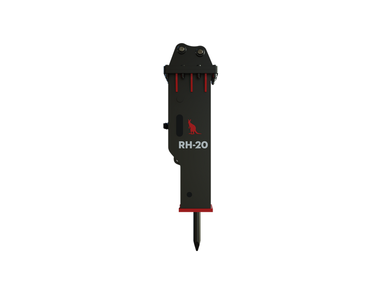 Roo Attachments RH-20 hydraulic rock breaker for 1.2t-2.7t mini excavators