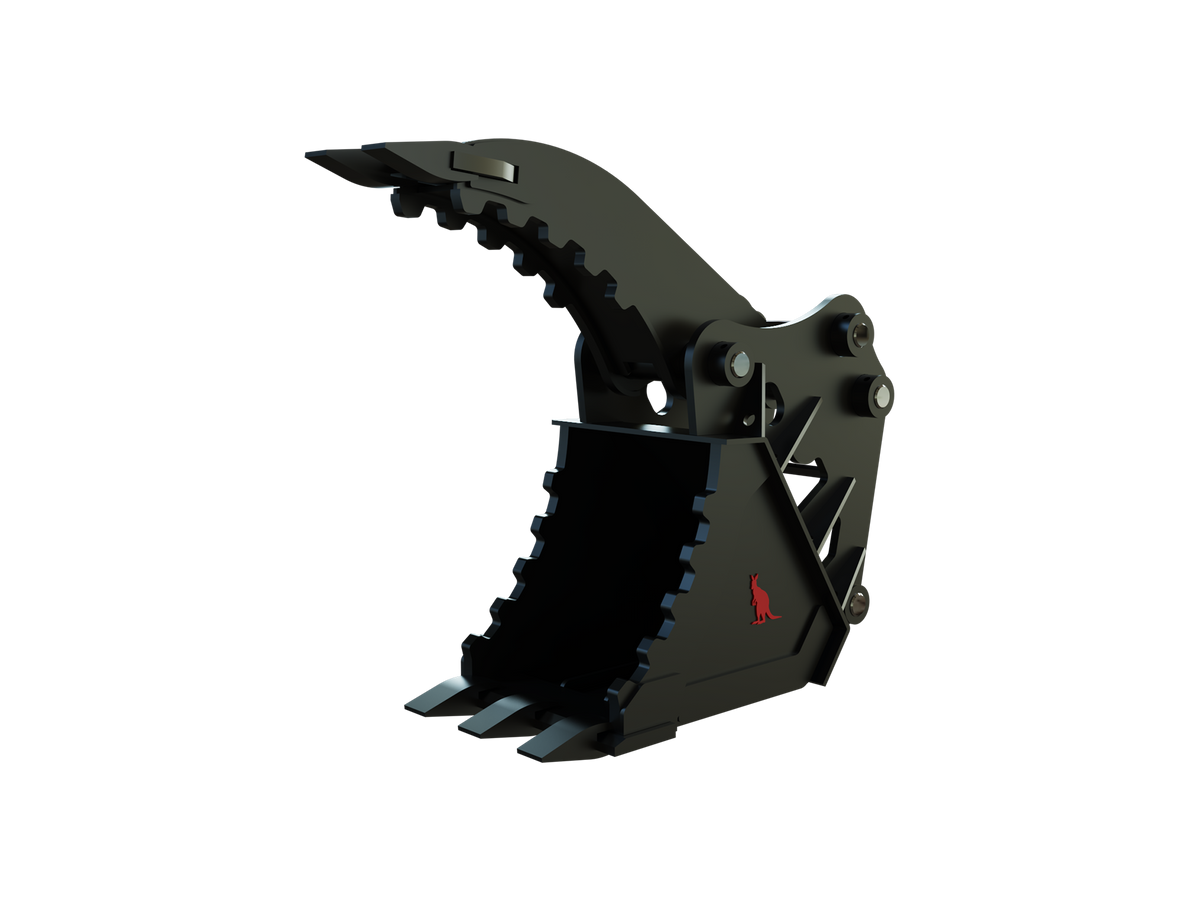 Roo Attachments 300mm grapple bucket for 1.5t-1.8t mini excavators