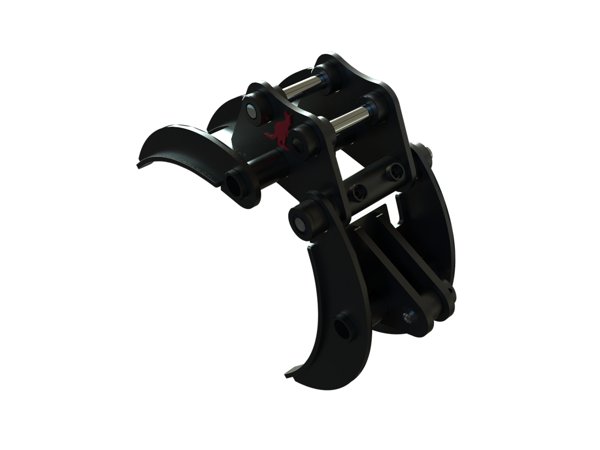 Roo Attachments 400mm mechanical grab for 1.5t-1.8t mini excavators, additional view