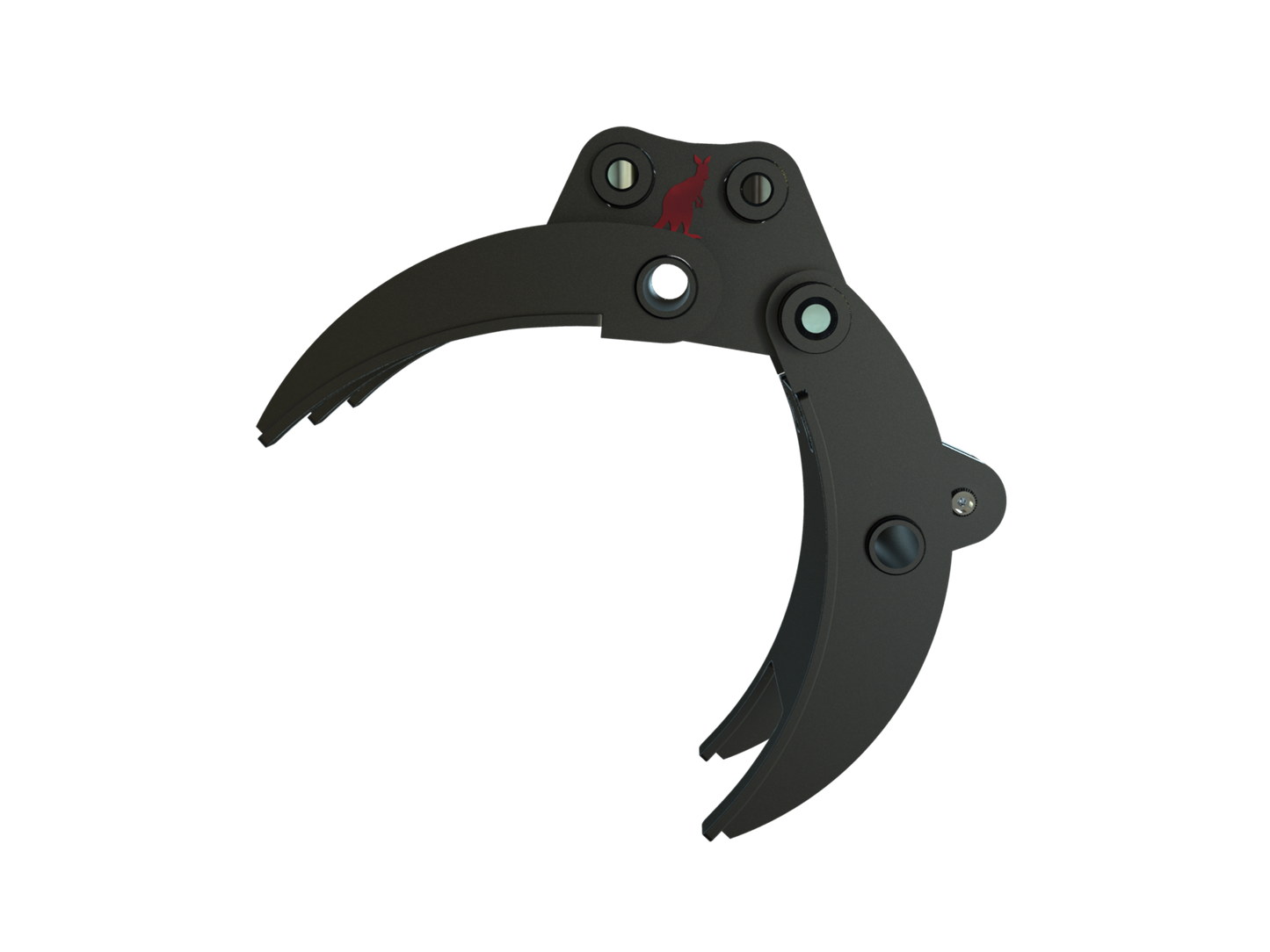 Roo Attachments 400mm mechanical grab for 1.5t-1.8t mini excavators, additional view