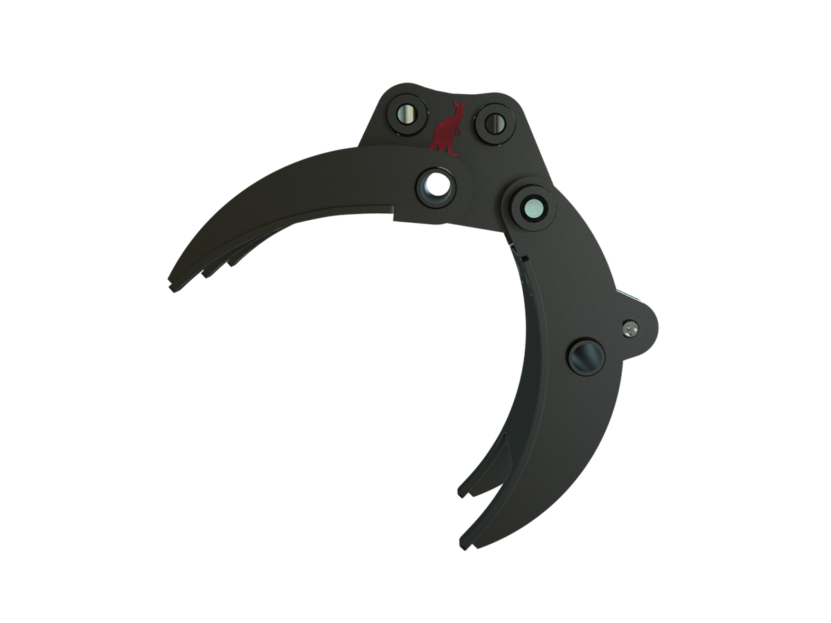 Roo Attachments 400mm mechanical grab for 1.5t-1.8t mini excavators, additional view