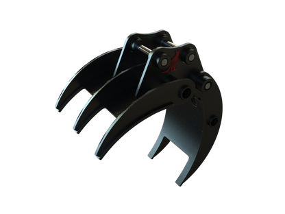 Roo Attachments 400mm mechanical grab for 1.5t-1.8t mini excavators, additional view