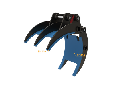 Roo Attachments 400mm mechanical grab for 1.5t-1.8t mini excavators, additional view