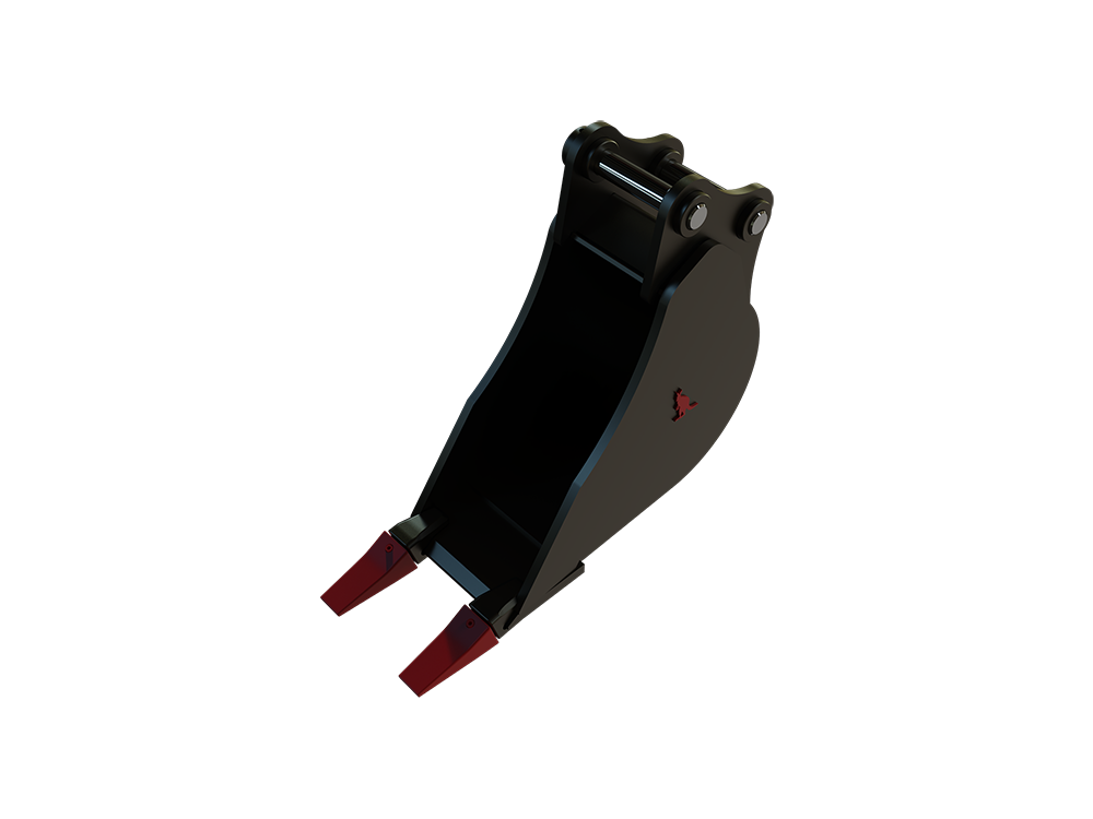 Roo Attachments 200mm trenching bucket for 1.5t-1.8t mini excavators, additional view