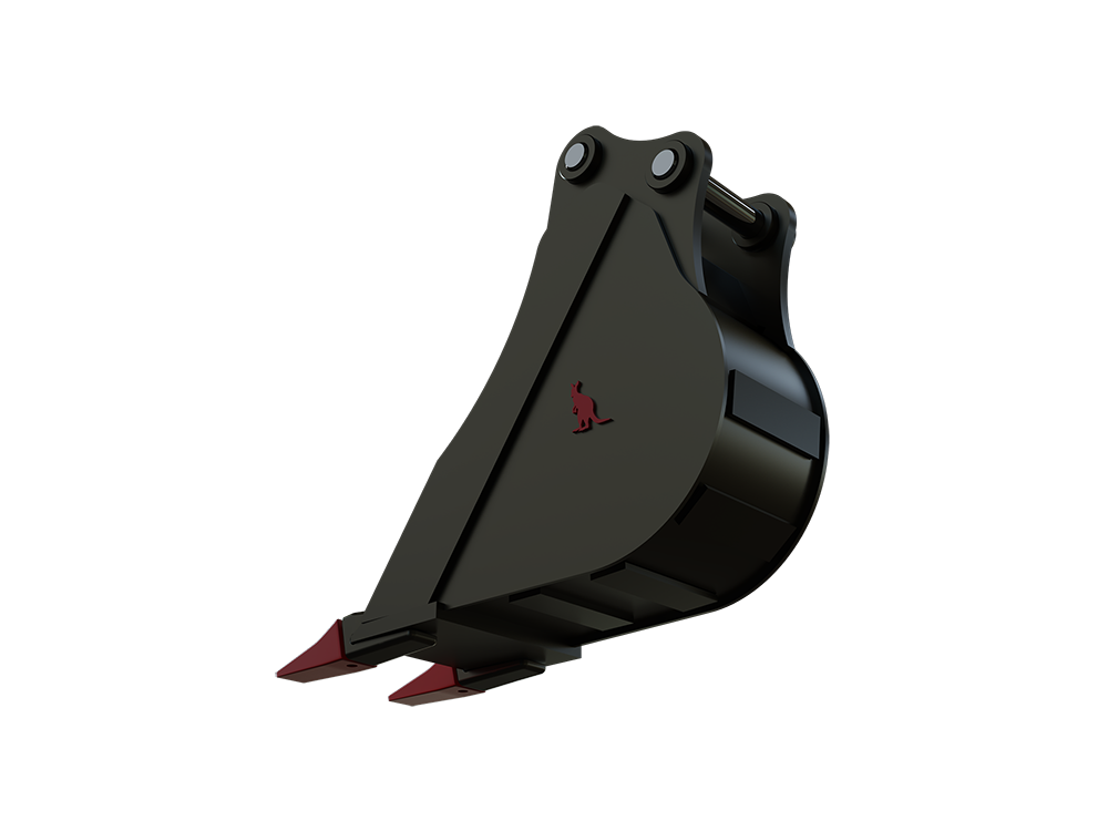 Roo Attachments 200mm trenching bucket for 1.5t-1.8t mini excavators, additional view