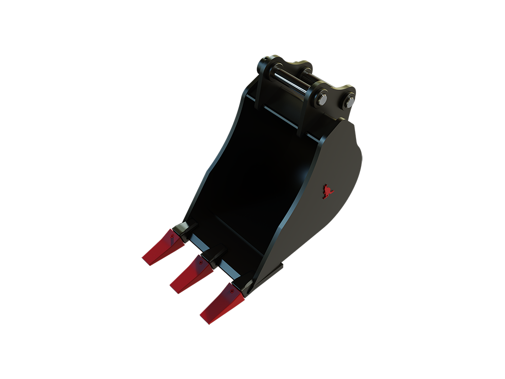 Roo Attachments 300mm general-purpose digging bucket for 1.5t-1.8t mini excavators, additional view