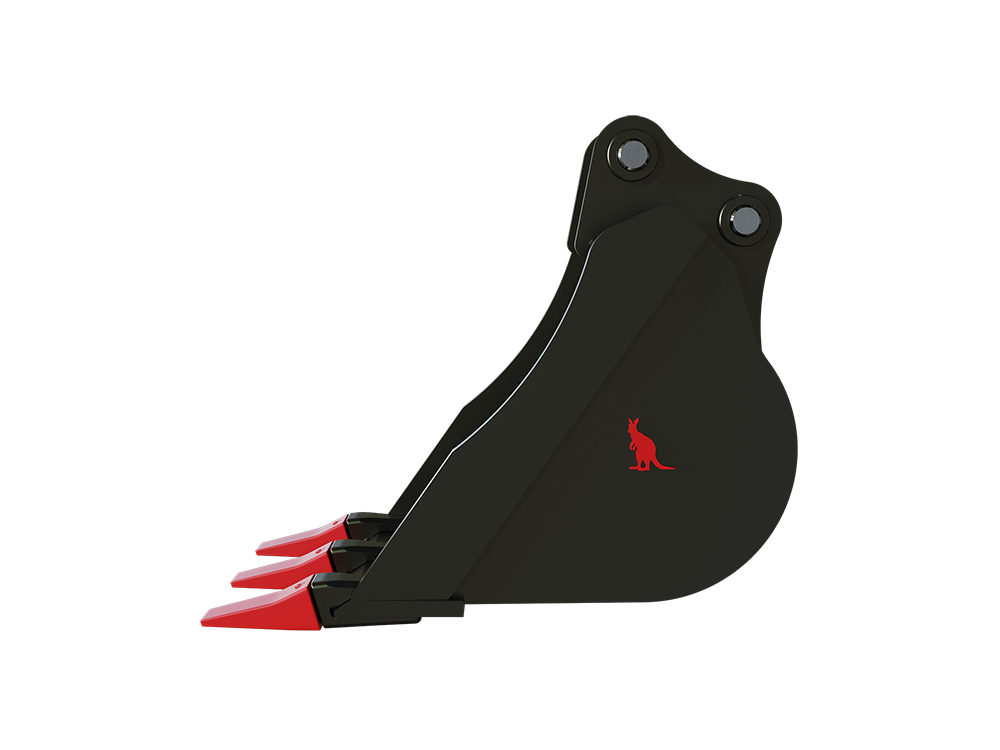 Roo Attachments 300mm general-purpose digging bucket for 1.5t-1.8t mini excavators, additional view