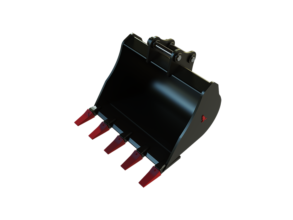 Roo Attachments 600mm general-purpose digging bucket for 1.5t-1.8t mini excavators, additional view