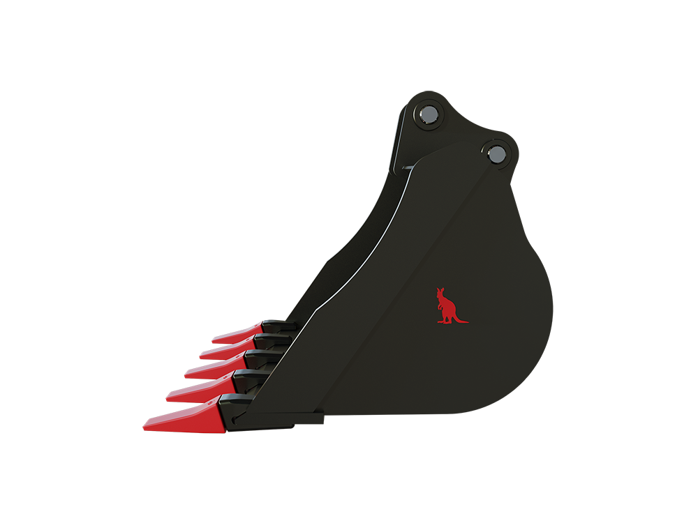 Roo Attachments 600mm general-purpose digging bucket for 1.5t-1.8t mini excavators, additional view