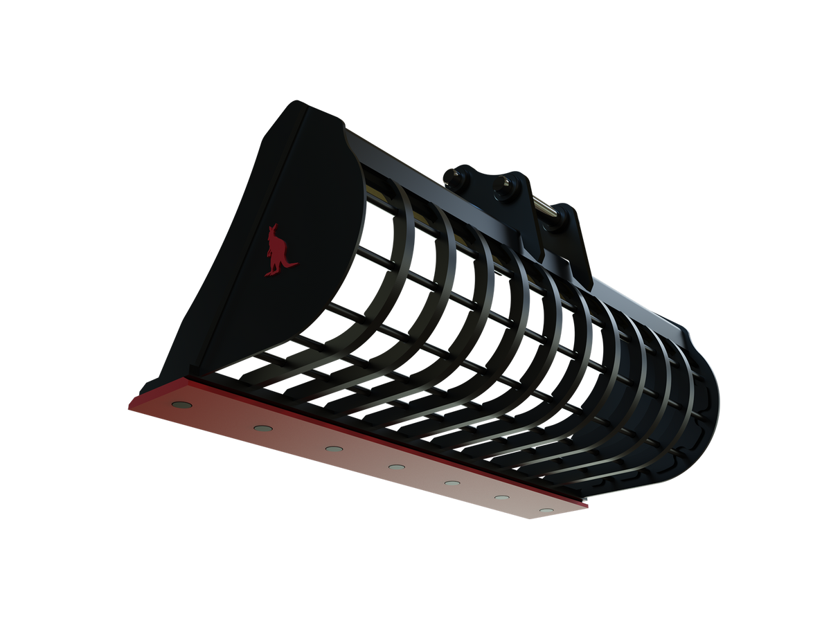 Roo Attachments 1000mm skeleton sieve bucket for 1.5t-1.8t mini excavators, additional view