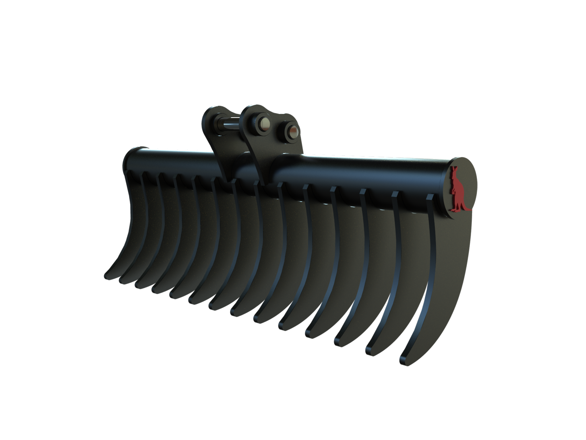 Roo Attachments 1000mm stick rake for 1.5t-1.8t mini excavators