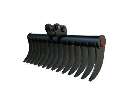 Roo Attachments 1000mm stick rake for 1.5t-1.8t mini excavators