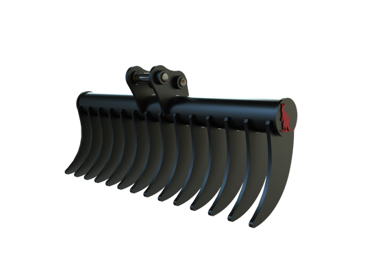 Roo Attachments 1000mm stick rake for 1.5t-1.8t mini excavators