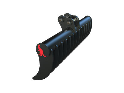 Roo Attachments 1000mm stick rake for 1.5t-1.8t mini excavators, additional view