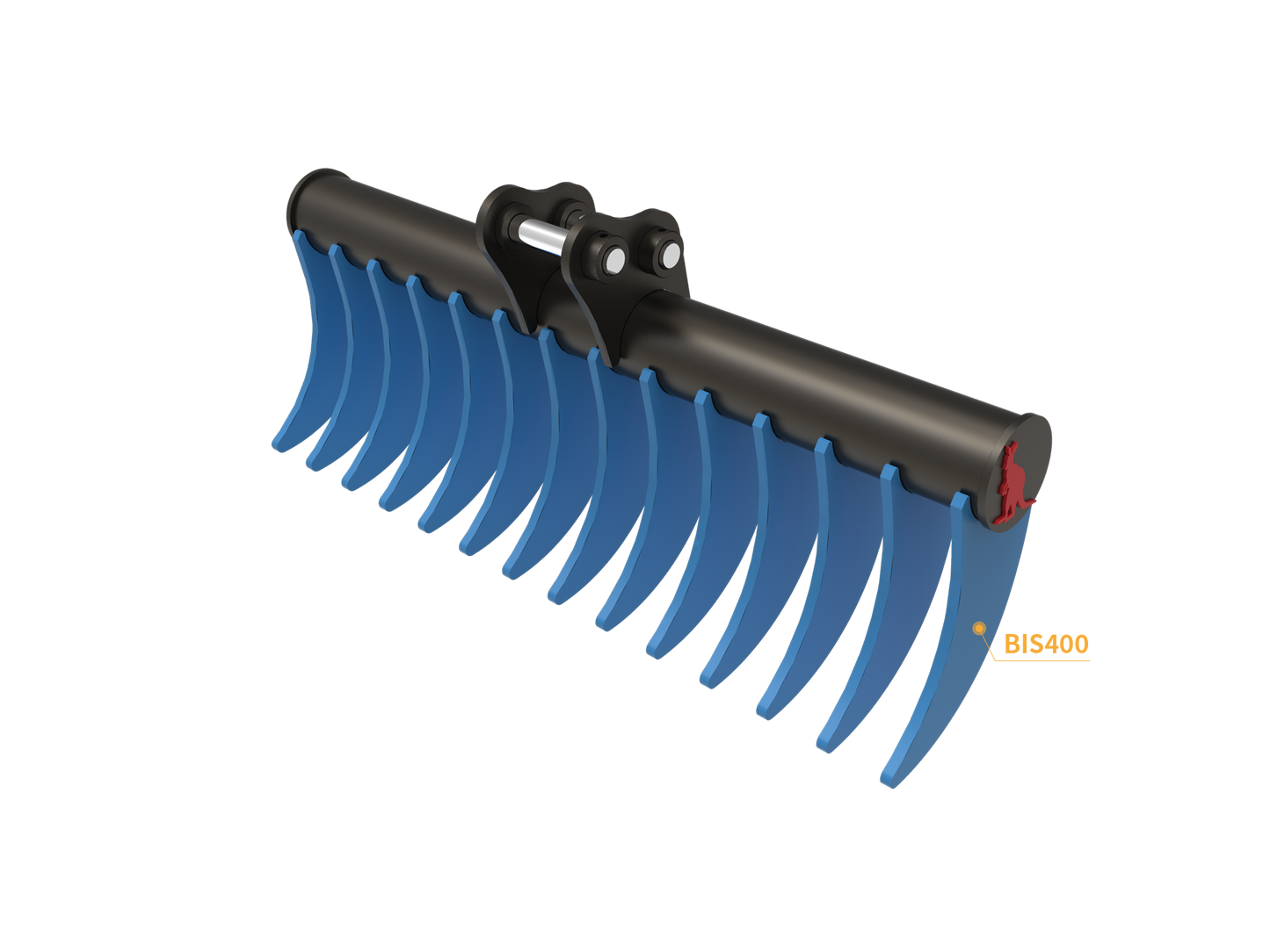 Roo Attachments 1000mm stick rake for 1.5t-1.8t mini excavators, additional view