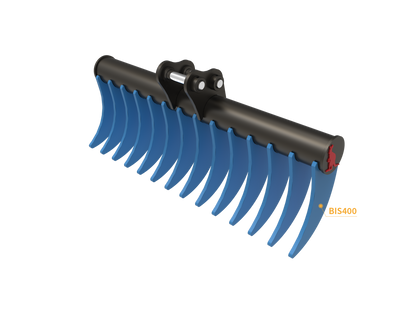 Roo Attachments 1000mm stick rake for 1.5t-1.8t mini excavators, additional view