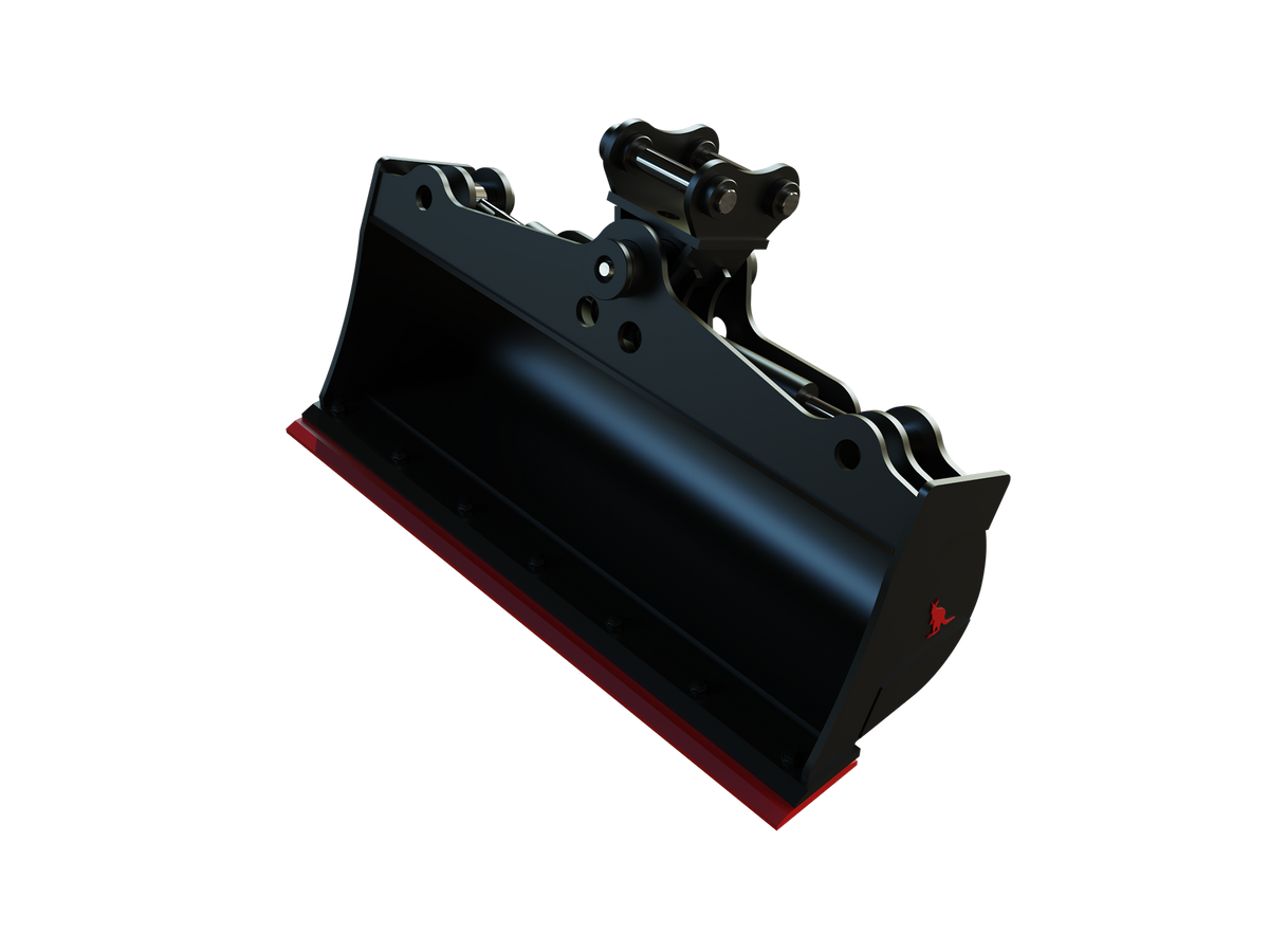 Roo Attachments 1000mm hydraulic tilting mud bucket for 1.5t-1.8t mini excavators, additional view
