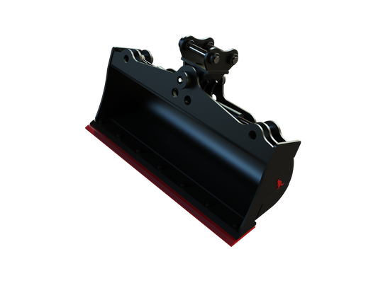 Roo Attachments 1000mm hydraulic tilting mud bucket for 1.5t-1.8t mini excavators, additional view