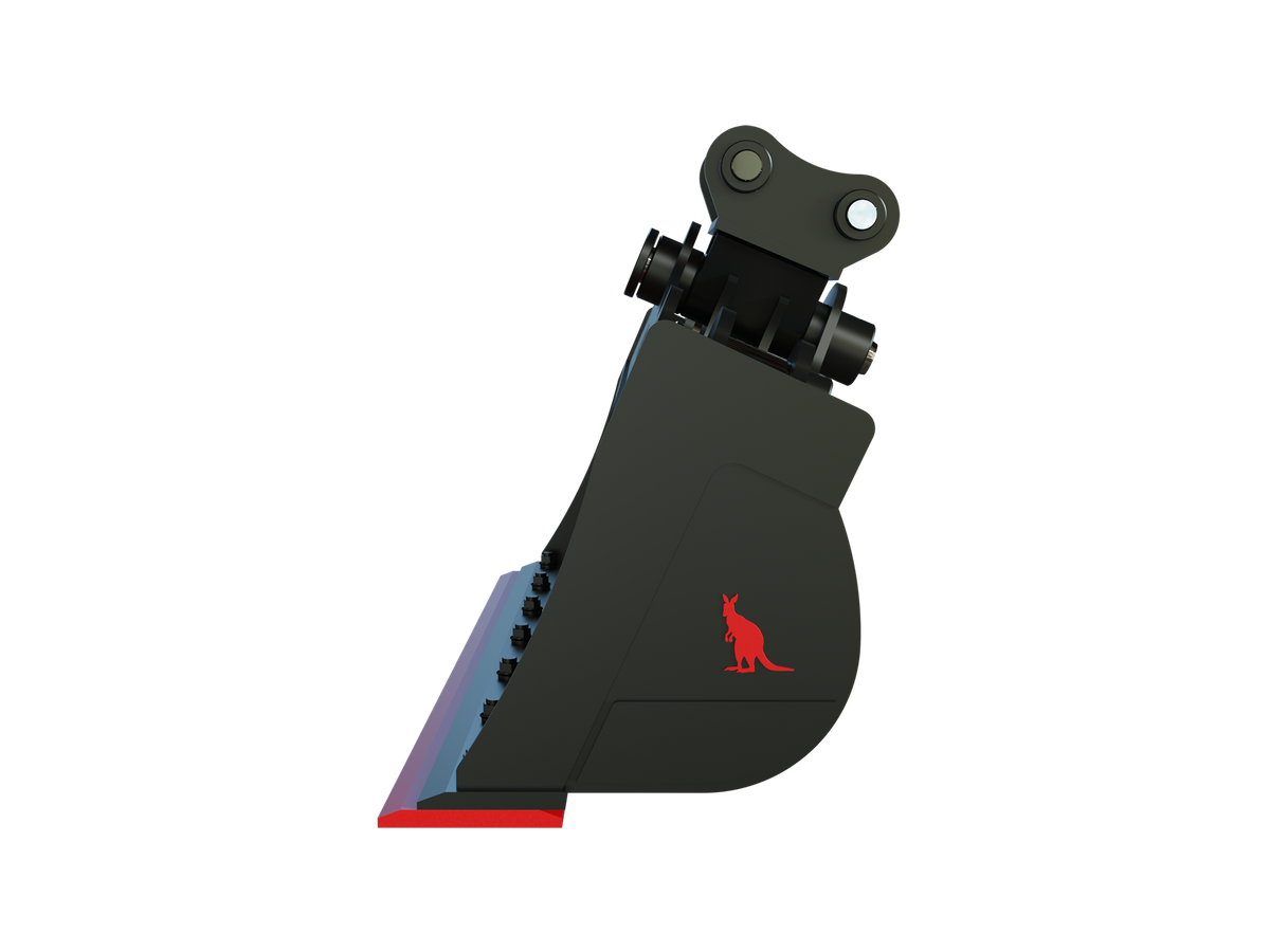 Roo Attachments 1000mm hydraulic tilting mud bucket for 1.5t-1.8t mini excavators, additional view