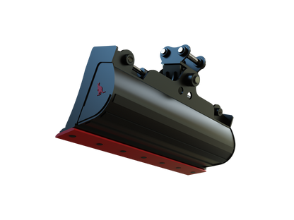 Roo Attachments 1000mm hydraulic tilting mud bucket for 1.5t-1.8t mini excavators, additional view