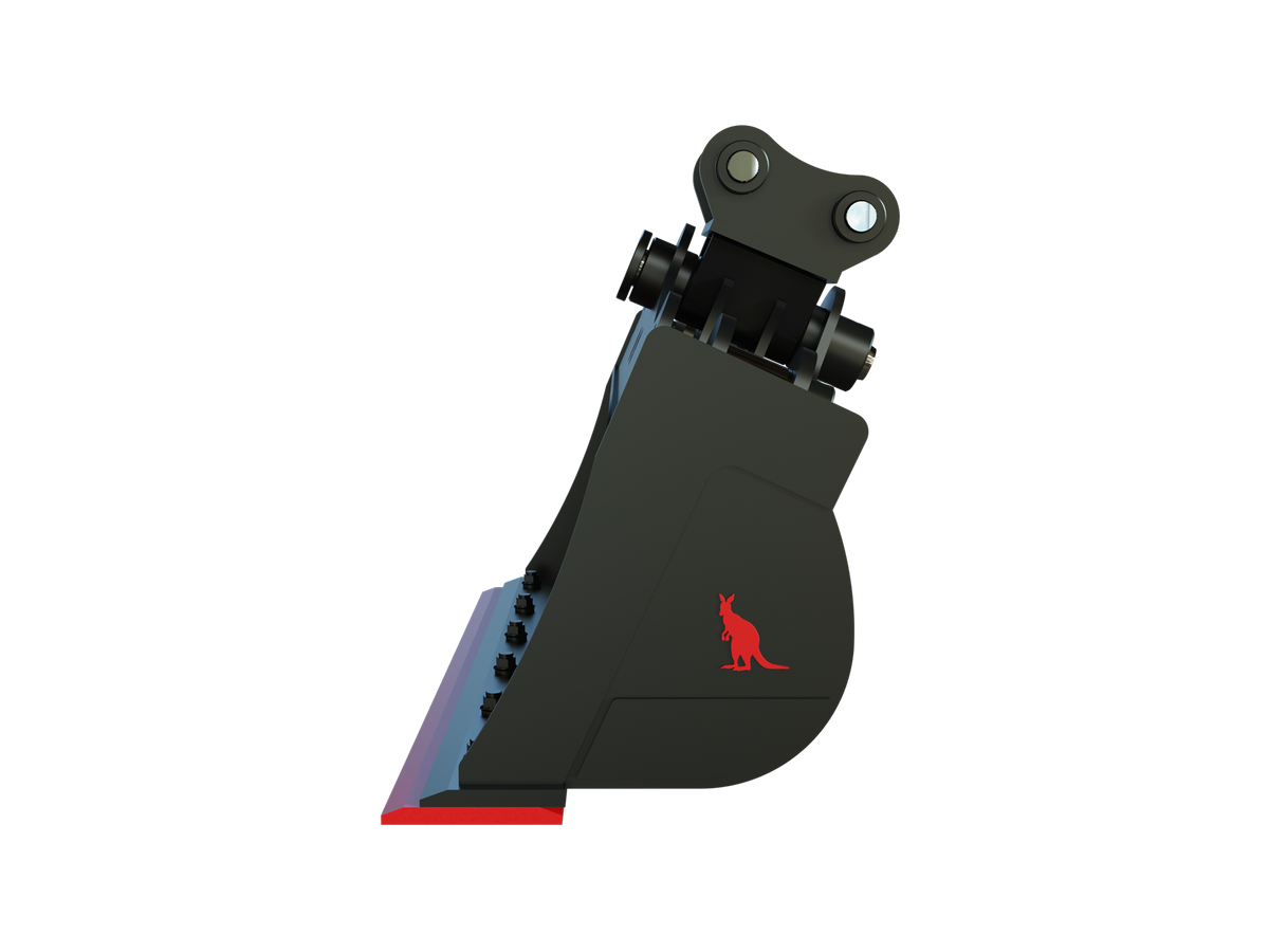 Roo Attachments 900mm hydraulic tilting mud bucket for 1.5t-1.8t mini excavators, additional view