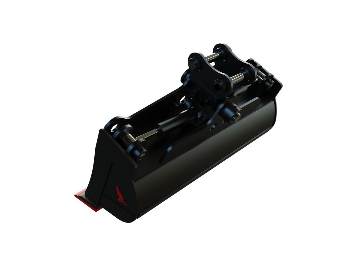 Roo Attachments 900mm hydraulic tilting mud bucket for 1.5t-1.8t mini excavators, additional view