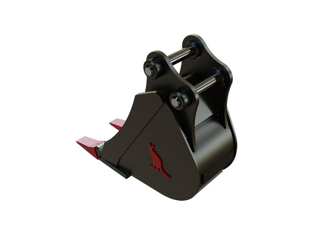 Roo Attachments 200mm trenching bucket for 0.8t-1.0t mini excavators, additional view
