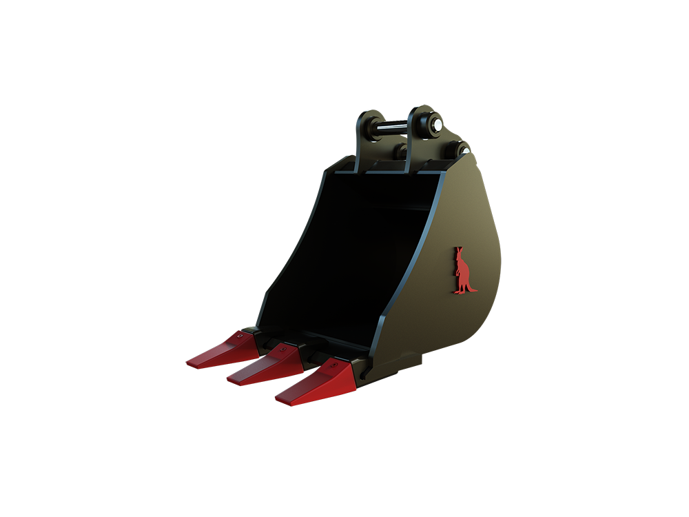 Roo Attachments 300mm general-purpose digging bucket for 0.8t-1.0t mini excavators, additional view