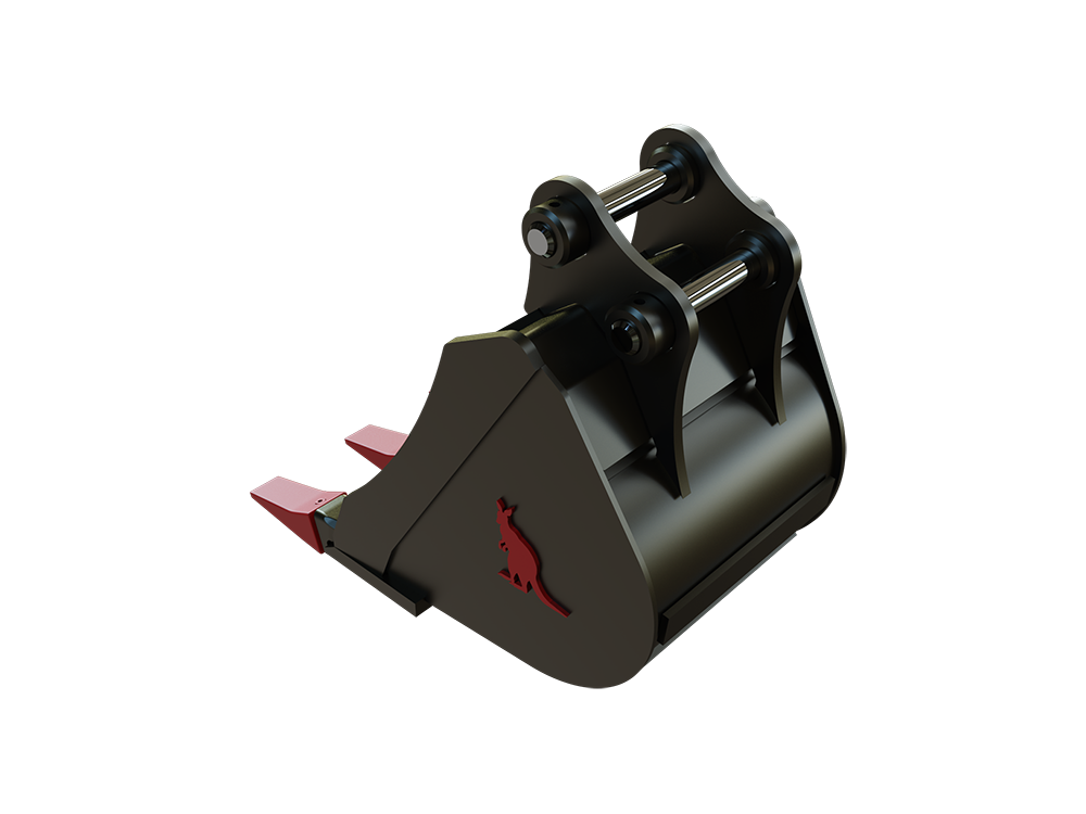 Roo Attachments 300mm general-purpose digging bucket for 0.8t-1.0t mini excavators, additional view