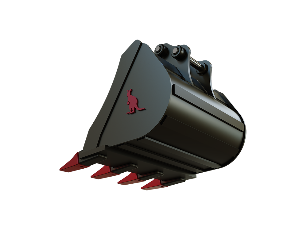 Roo Attachments 450mm general-purpose digging bucket for 0.8t-1.0t mini excavators, additional view