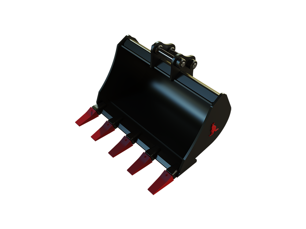 Roo Attachments 600mm general-purpose digging bucket for 0.8t-1.0t mini excavators, additional view