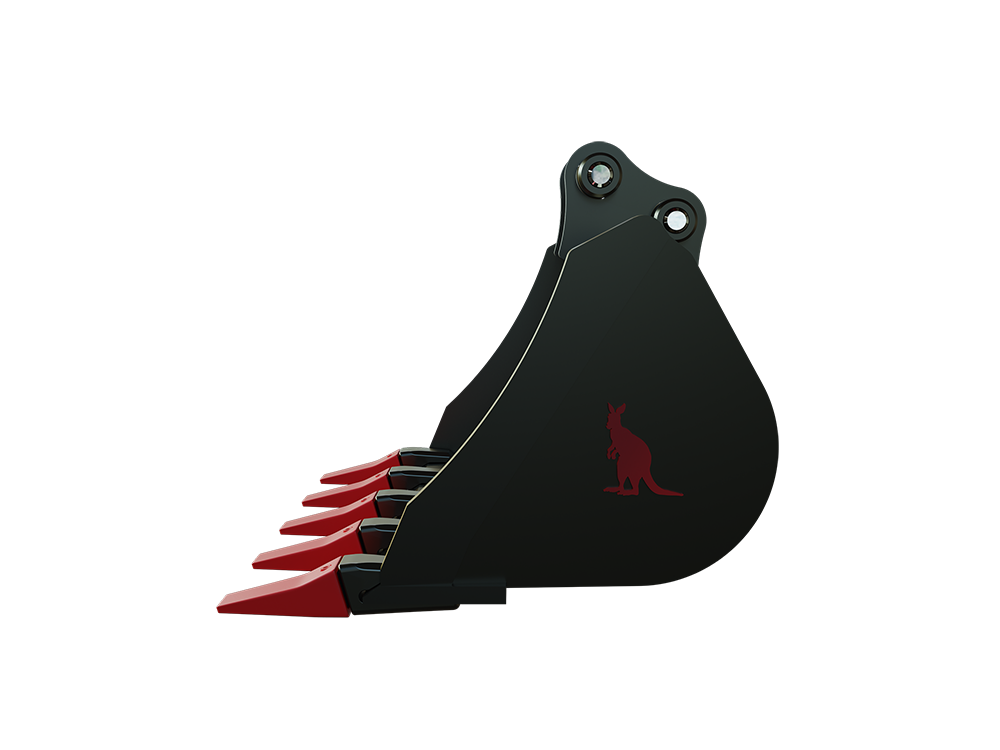 Roo Attachments 600mm general-purpose digging bucket for 0.8t-1.0t mini excavators, additional view