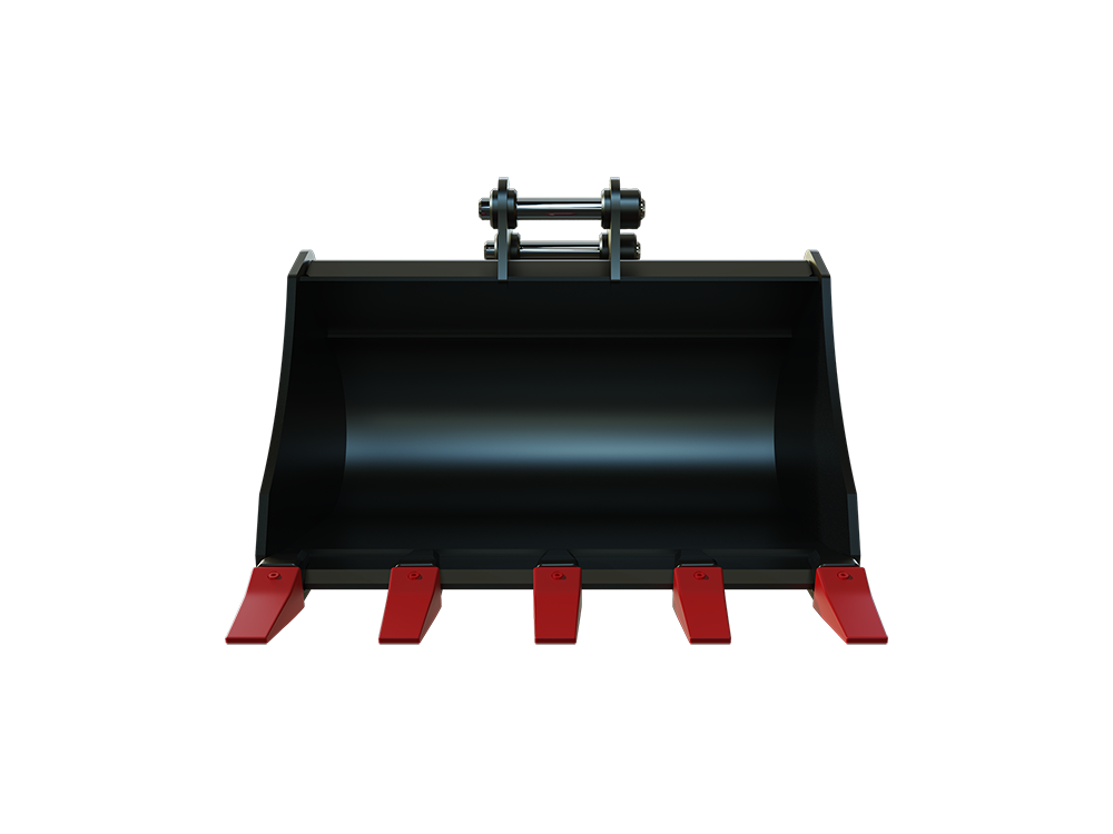 Roo Attachments 600mm general-purpose digging bucket for 0.8t-1.0t mini excavators, additional view