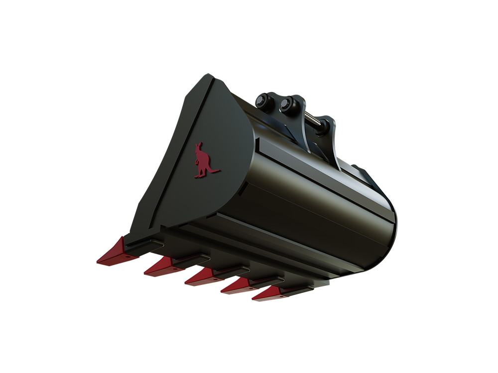Roo Attachments 600mm general-purpose digging bucket for 0.8t-1.0t mini excavators, additional view