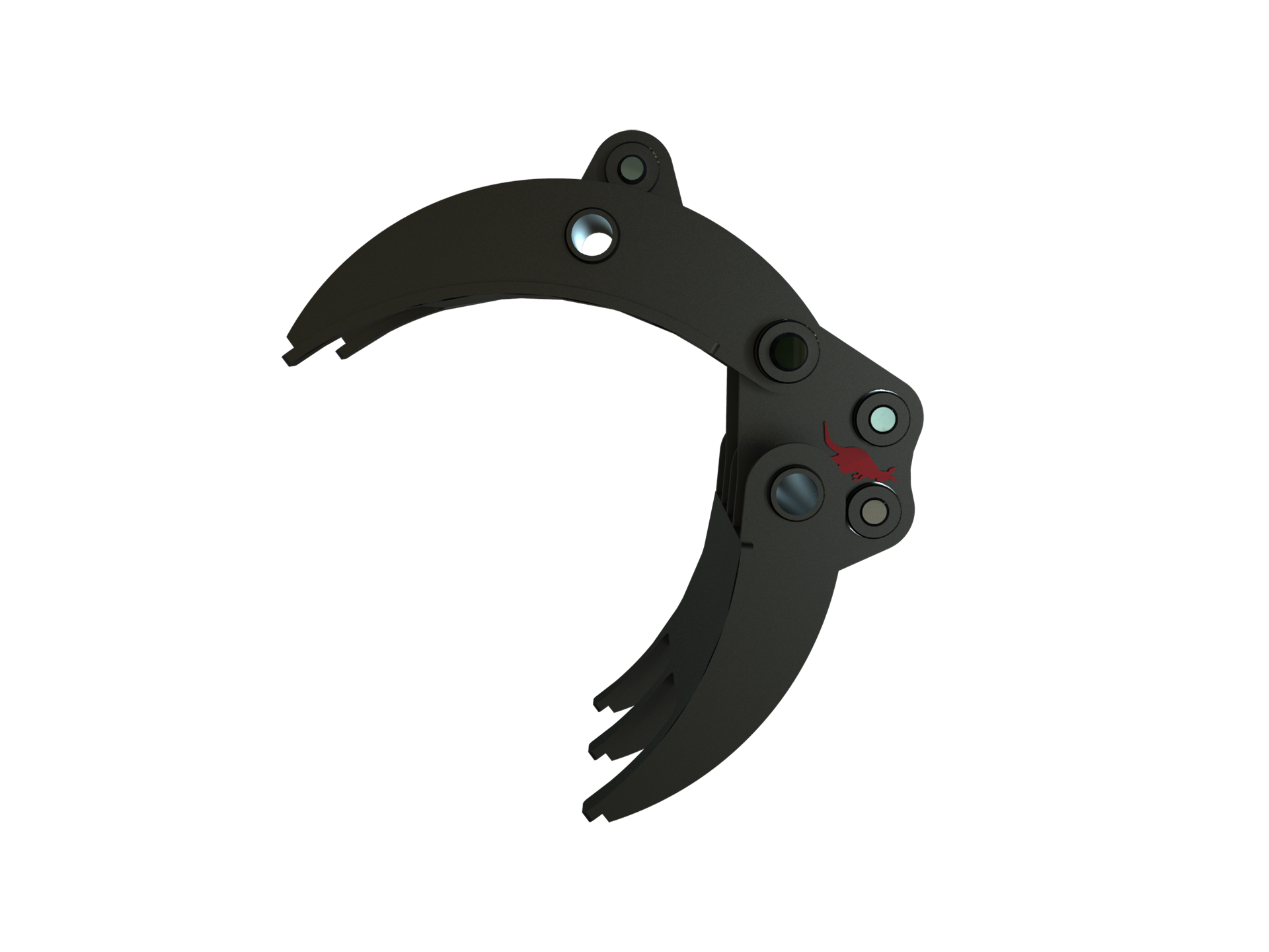 Roo Attachments 400mm mechanical grab for 0.8t-1.0t mini excavators, additional view