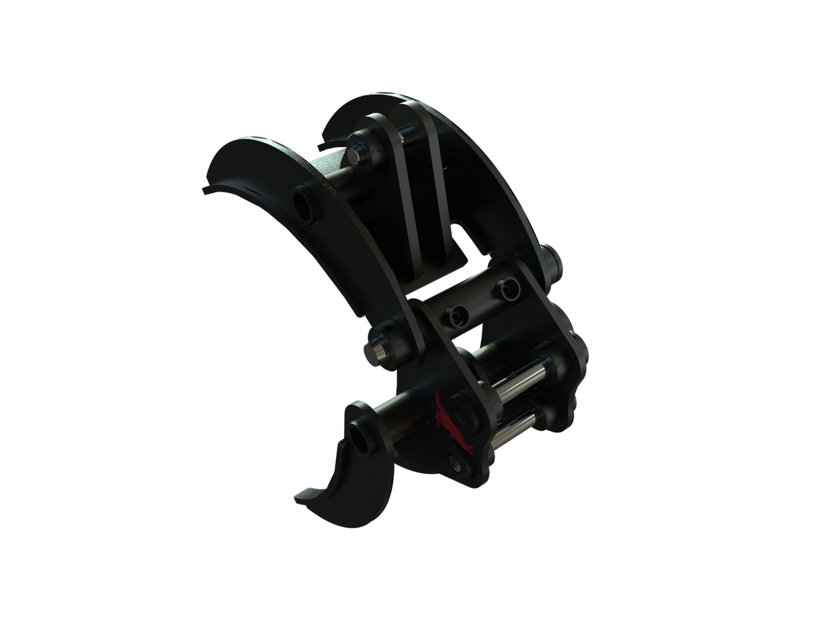 Roo Attachments 400mm mechanical grab for 0.8t-1.0t mini excavators, additional view