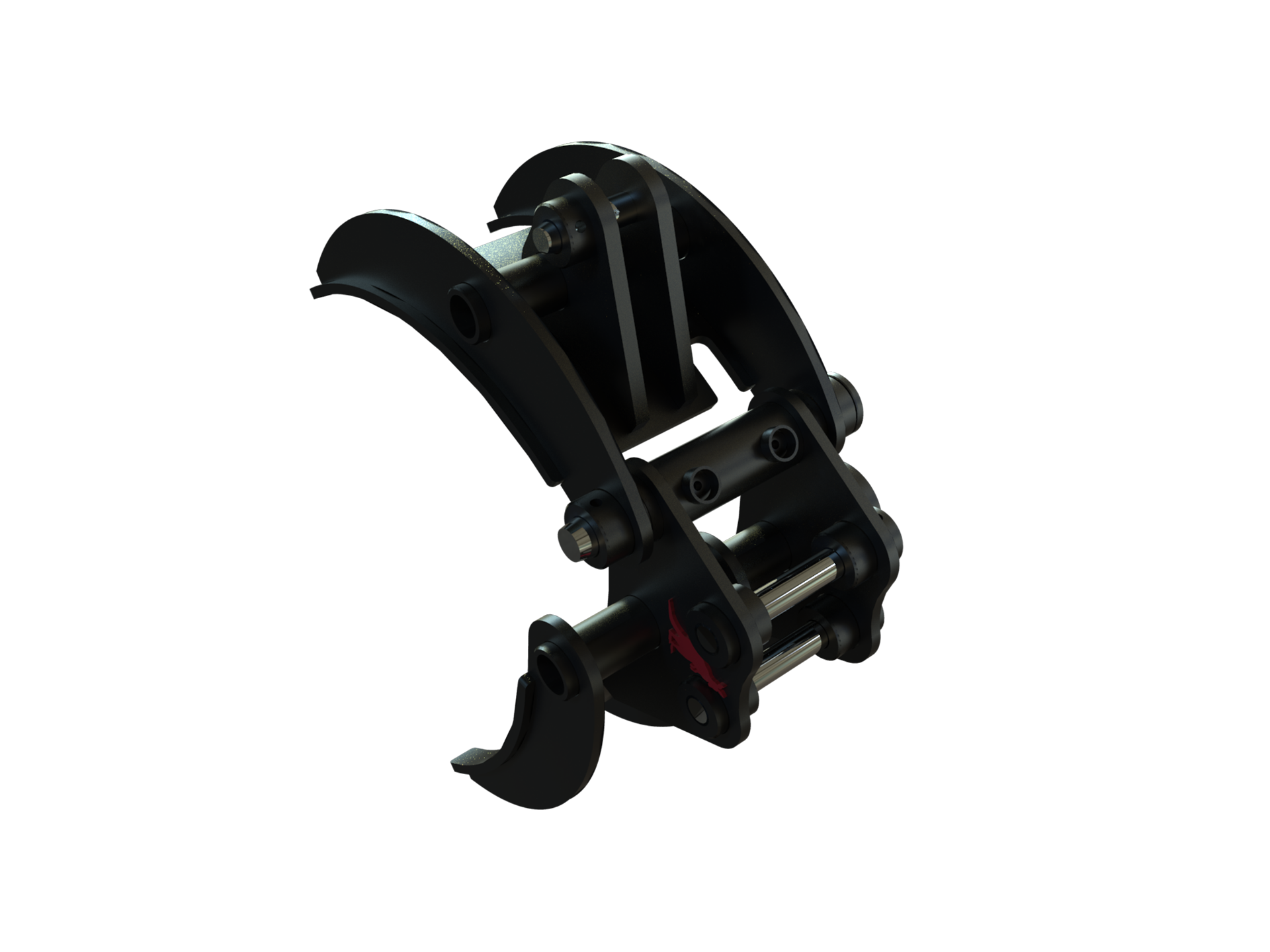 Roo Attachments 400mm mechanical grab for 0.8t-1.0t mini excavators, additional view