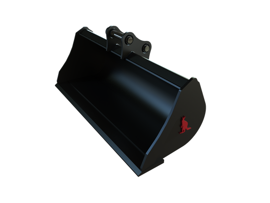 Roo Attachments 800mm mud and batter bucket for 0.8t-1.0t mini excavators, additional view