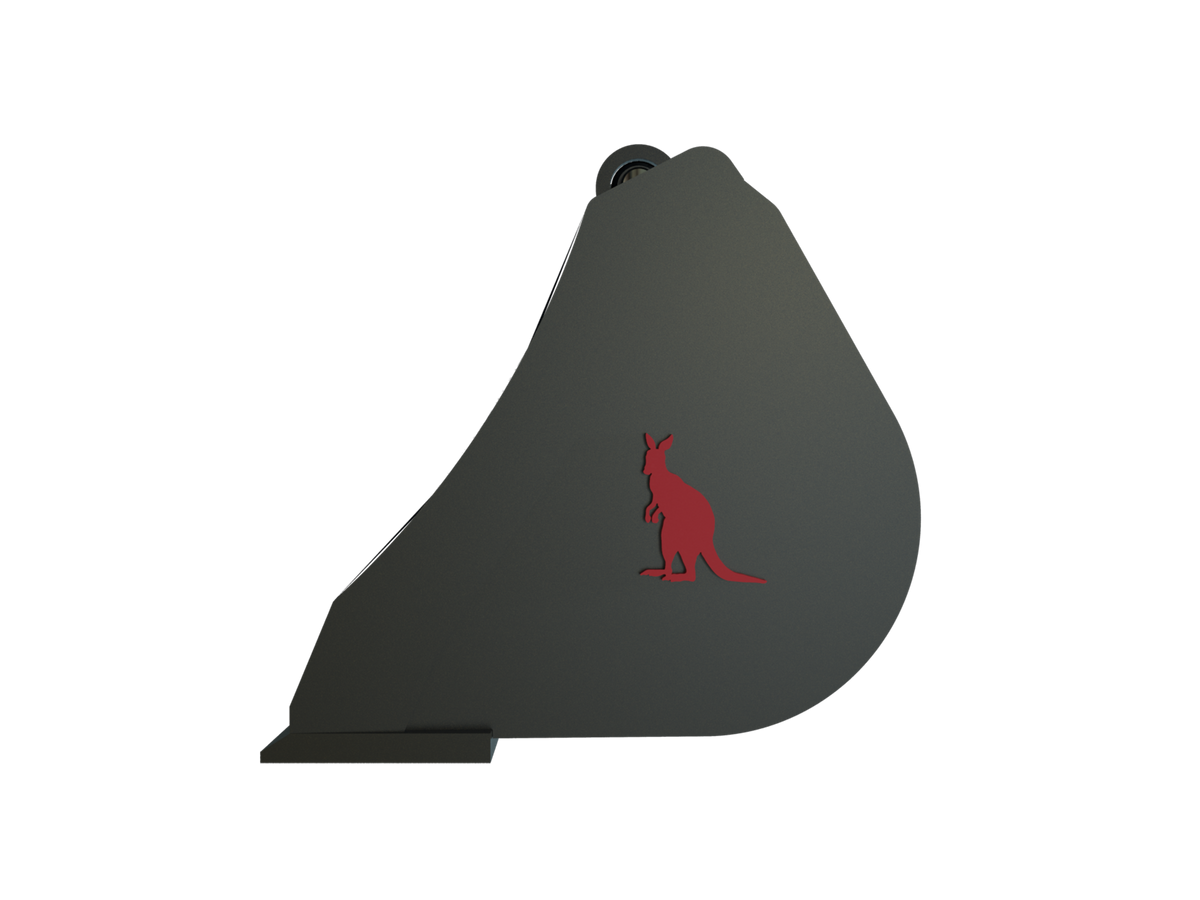 Roo Attachments 800mm mud and batter bucket for 0.8t-1.0t mini excavators, additional view