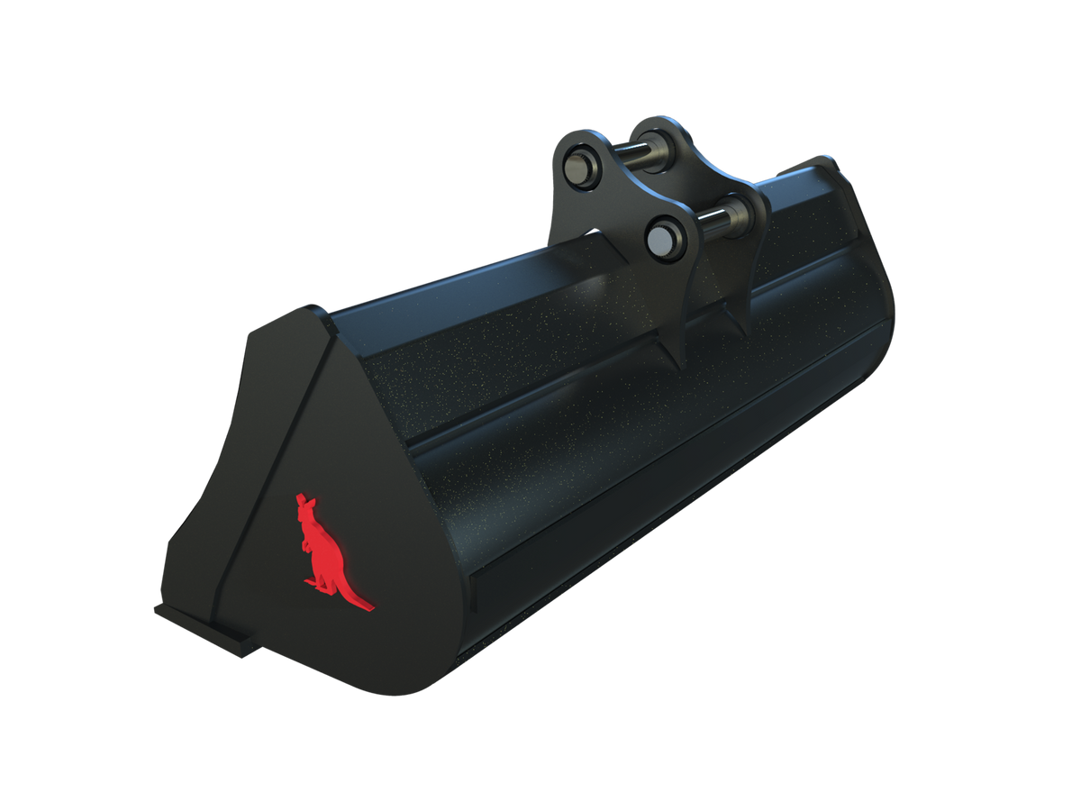 Roo Attachments 800mm mud and batter bucket for 0.8t-1.0t mini excavators, additional view