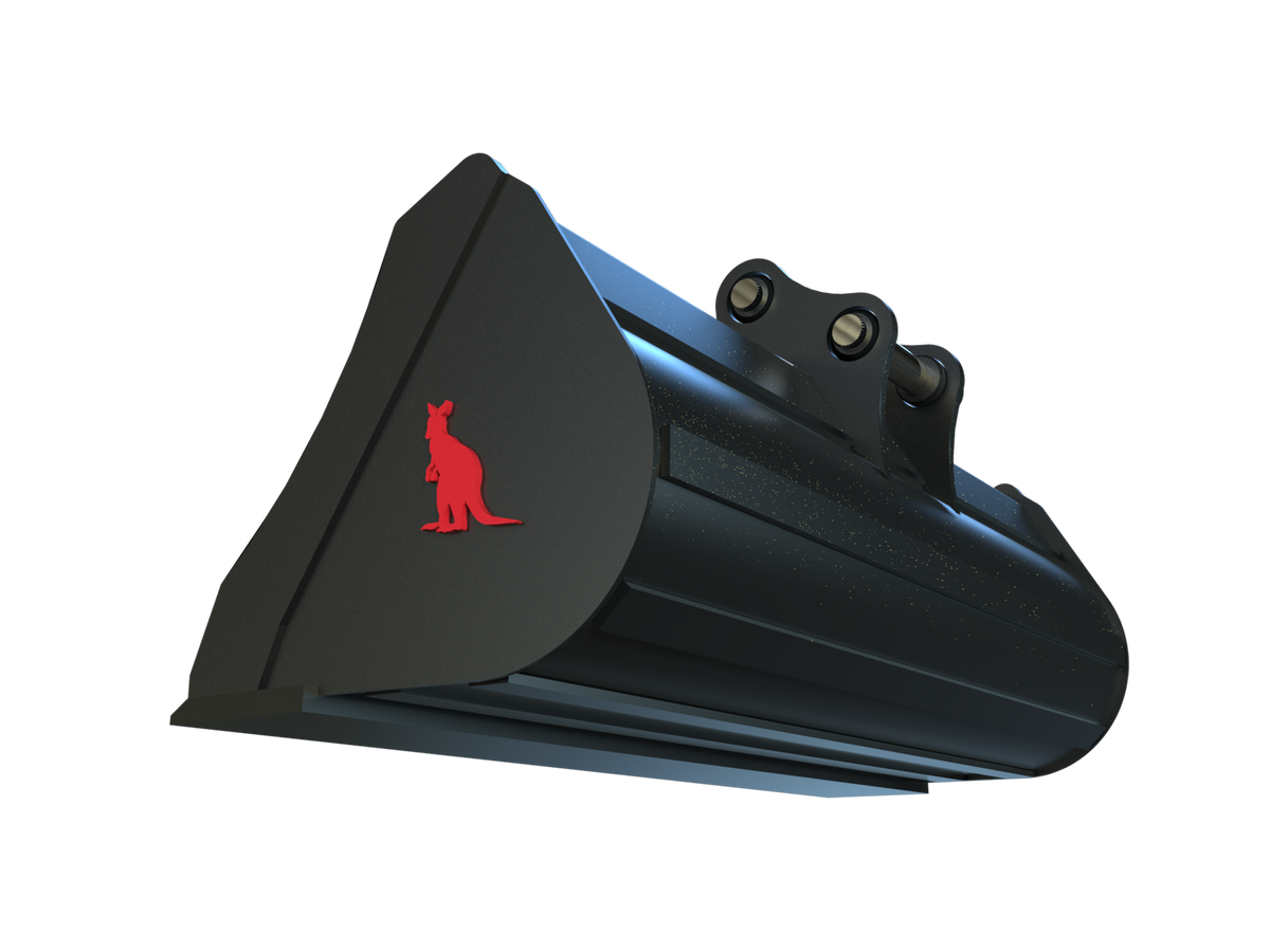 Roo Attachments 800mm mud and batter bucket for 0.8t-1.0t mini excavators, additional view