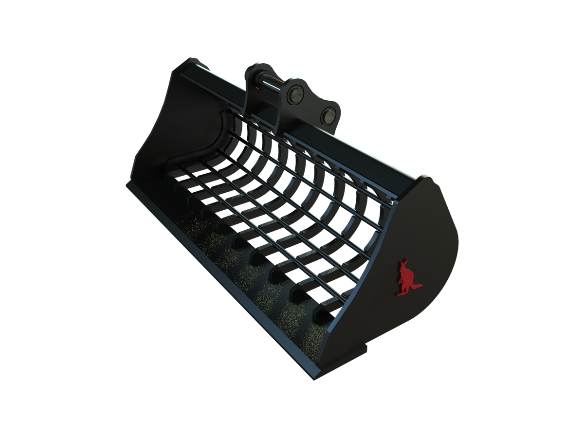 Roo Attachments 800mm skeleton sieve bucket for 0.8t-1.0t mini excavators, additional view
