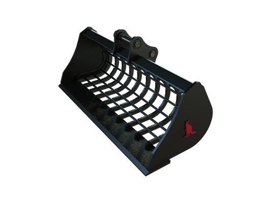 Roo Attachments 800mm skeleton sieve bucket for 0.8t-1.0t mini excavators, additional view