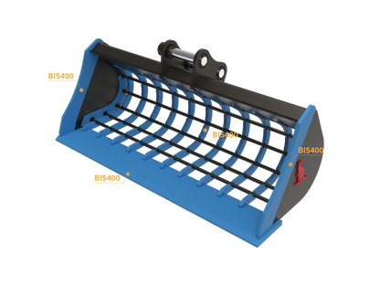 Roo Attachments 800mm skeleton sieve bucket for 0.8t-1.0t mini excavators, additional view